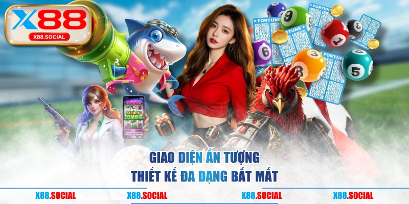 Giao diện ấn tượng , thiết kế đa dạng bắt mắt
